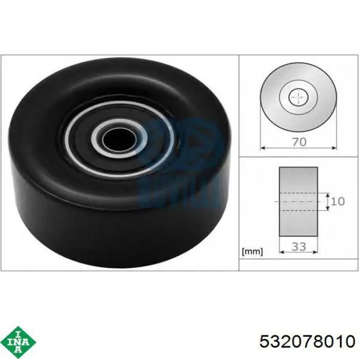 Натяжной ролик INA 532078010 цена, от 35.64 USD