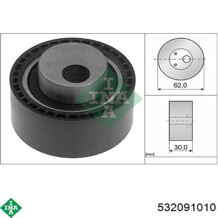 Паразитный ролик приводного ремня INA 532091010 цена, от 15.58 USD