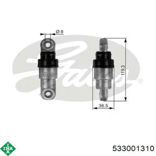 Натяжитель приводного ремня 533001310 INA