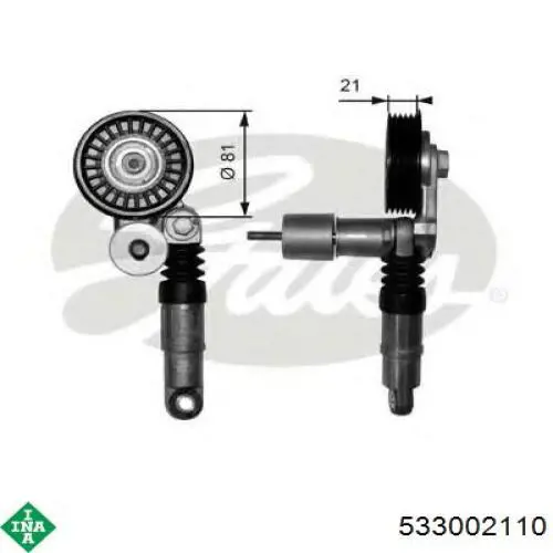 Демпфер натяжителя приводного ремня INA 533002110 цена, от 28.77 USD