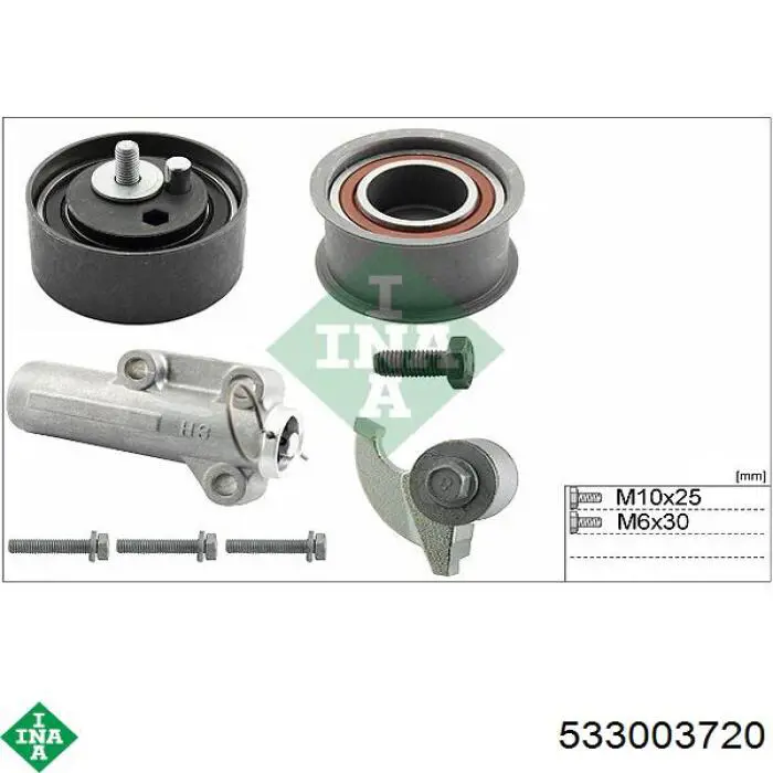 Кронштейн натяжителя ремня ГРМ INA 533003720 цена, от 24.73 USD