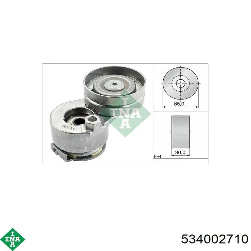 Роликовий модуль натяжителя ремня INA 534002710 цена, от 47.71 USD