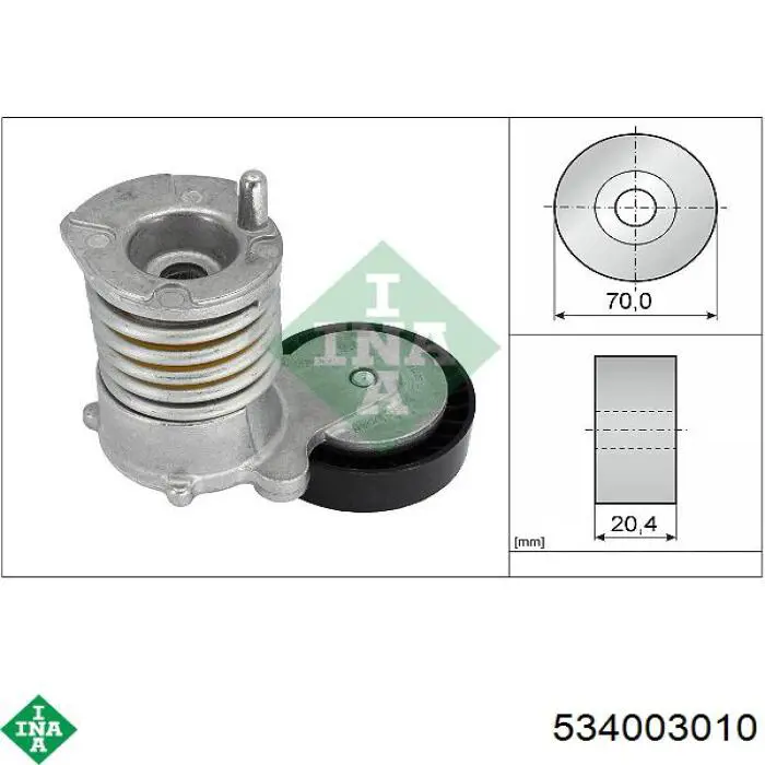 Натяжитель приводного ремня 534003010 INA