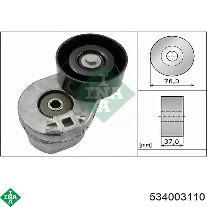 Натяжитель приводного ремня 534003110 INA