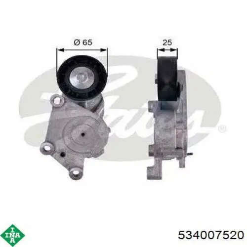 Роликовий модуль натяжителя ремня INA 534007520 цена, от 38.76 USD