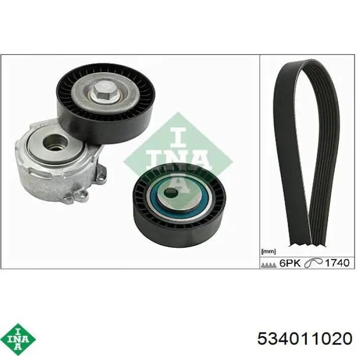 Роликовий модуль натяжителя ремня INA 534011020 цена, от 32.24 USD