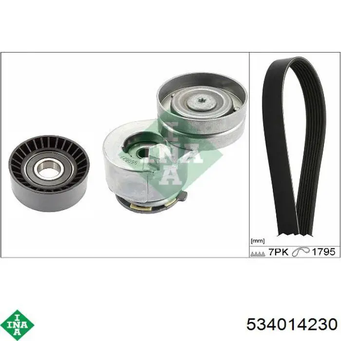 Роликовий модуль натяжителя ремня INA 534014230 цена, от 38.15 USD