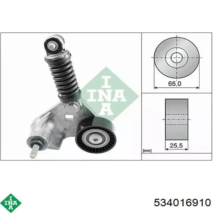 Натяжитель приводного ремня 534016910 INA