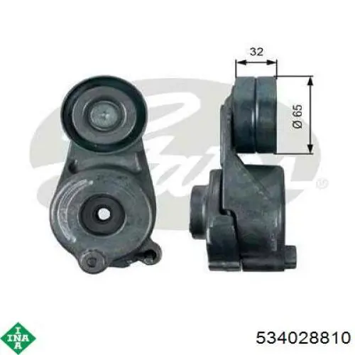 Роликовий модуль натяжителя ремня INA 534028810 цена, от 77.51 USD