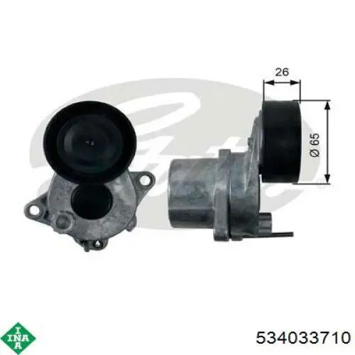 Роликовий модуль натяжителя ремня INA 534033710 цена, от 58.08 USD