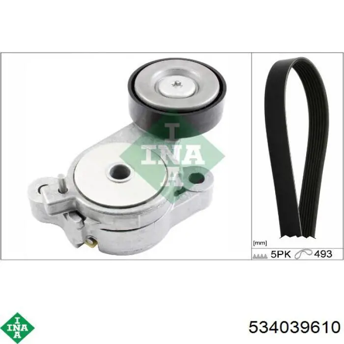 Натяжной ролик INA 534039610 цена, от 33.76 USD