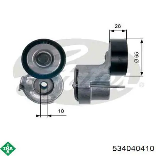 Роликовий модуль натяжителя ремня INA 534040410 цена, от 33.93 USD