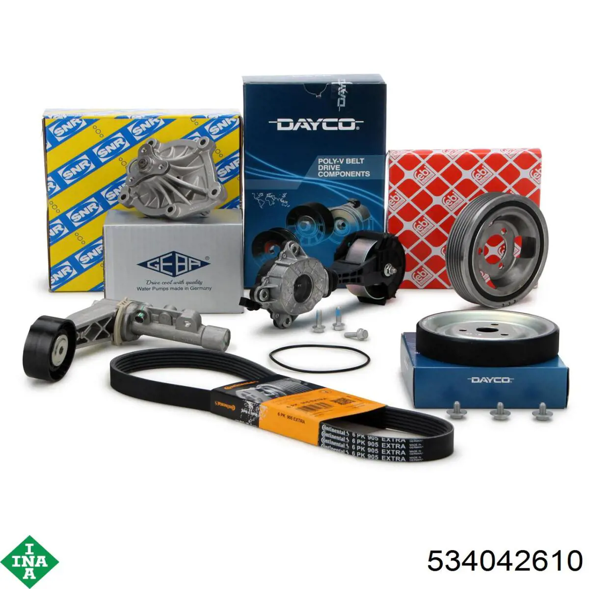 Роликовий модуль натяжителя ремня INA 534042610 цена, от 108.36 USD