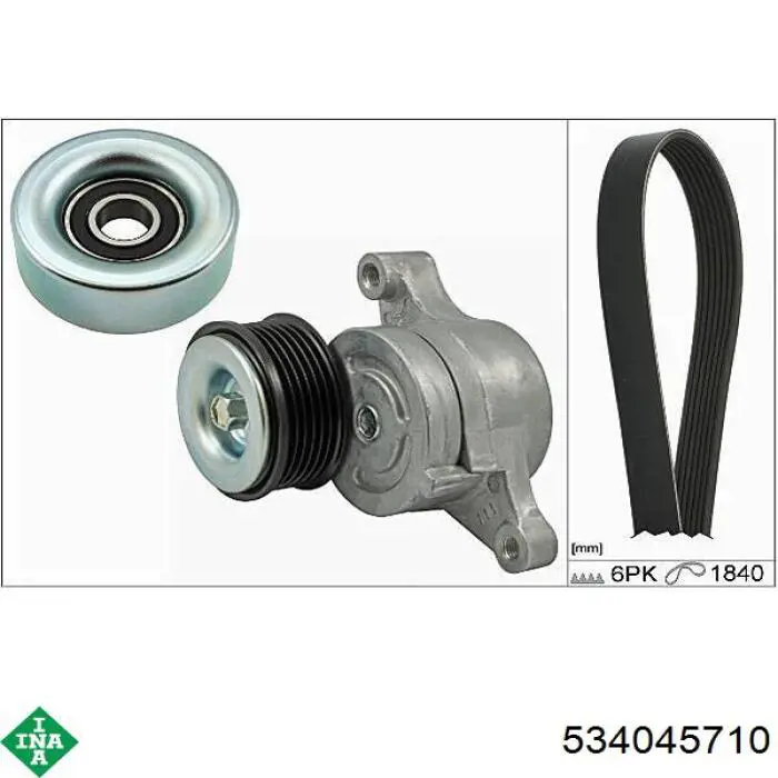 Роликовий модуль натяжителя ремня INA 534045710 цена, от 38.43 USD