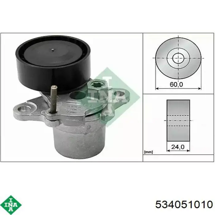Натяжитель приводного ремня 534051010 INA