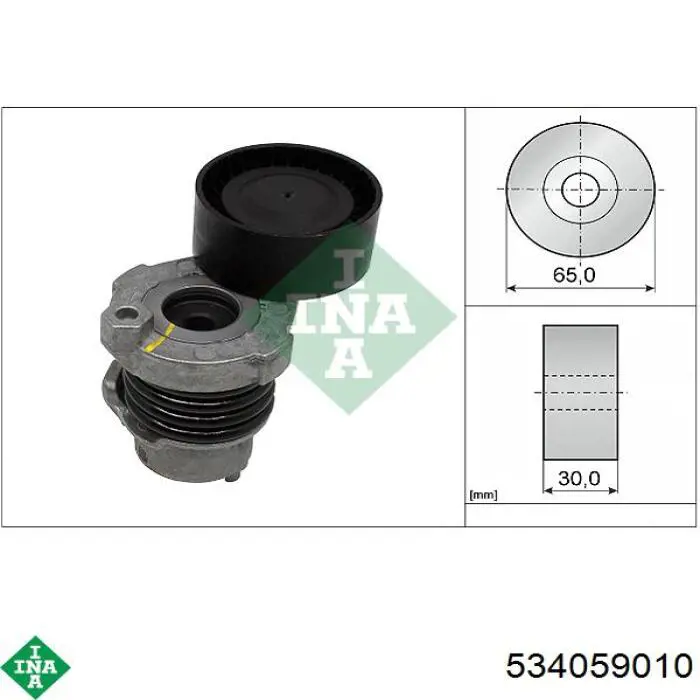 534 0590 10 INA reguladora de tensão da correia de transmissão