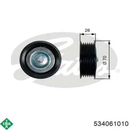 Роликовий модуль натяжителя ремня INA 534061010 цена, от 36.42 USD
