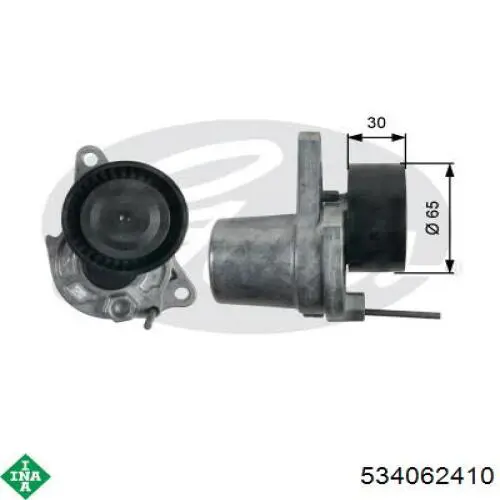 Роликовий модуль натяжителя ремня INA 534062410 цена, от 67.44 USD