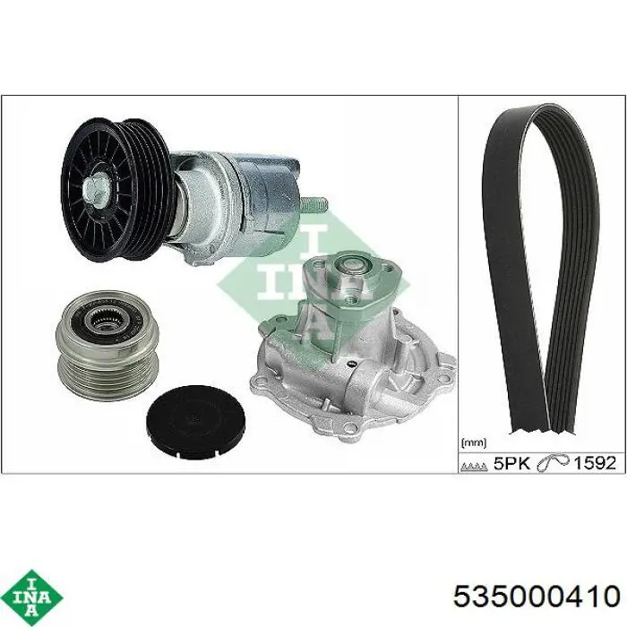 Шкив генератора 535000410 INA