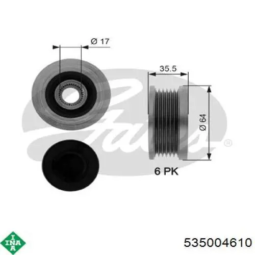 Инерционный шкив INA 535004610 цена, от 24.77 USD