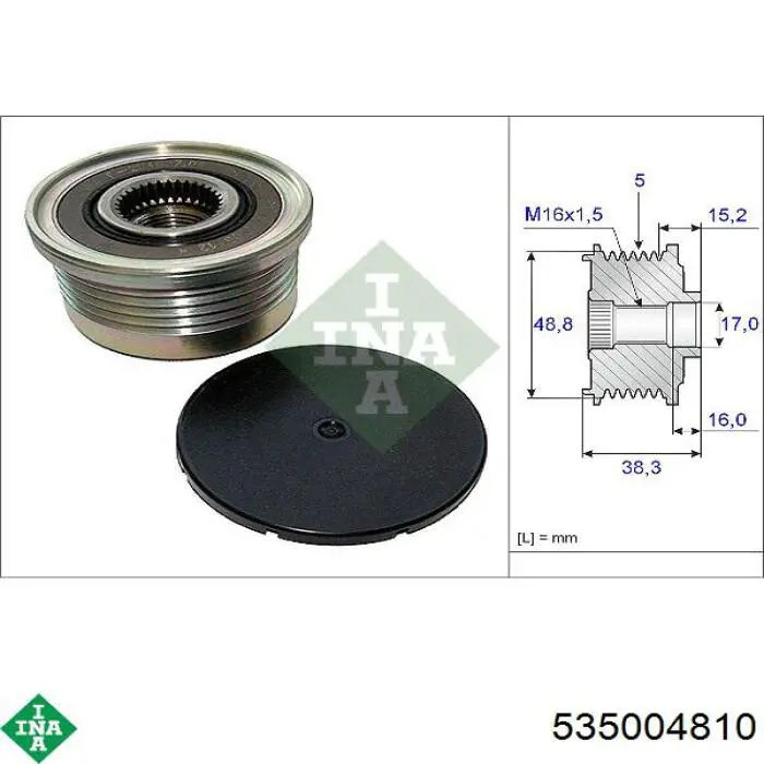 Инерционный шкив INA 535004810 цена, от 27.90 USD