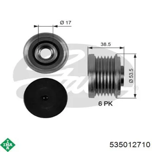 Инерционный шкив INA 535012710 цена, от 29.65 USD