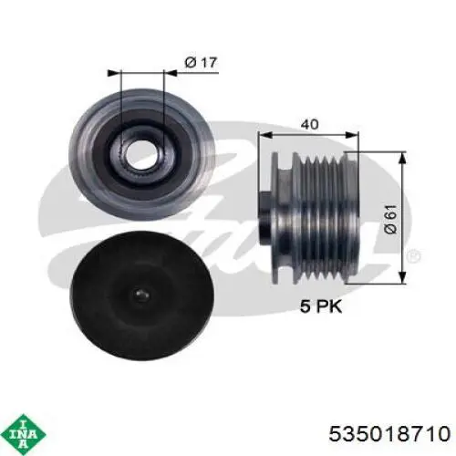 Compre 535018710 INA Polia do gerador