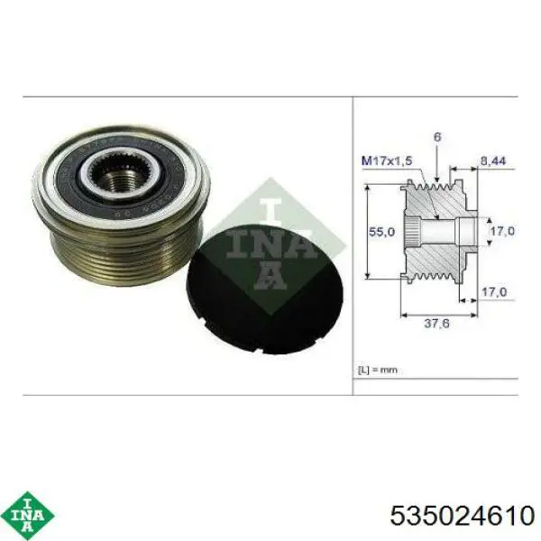 Инерционный шкив INA 535024610 цена, от 28.99 USD