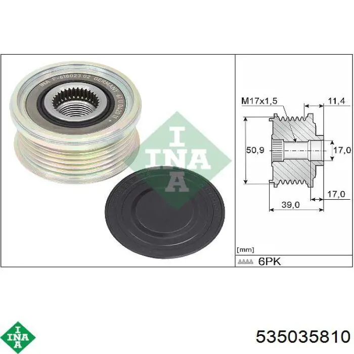 WG2136885 Wilmink Group Polia do gerador