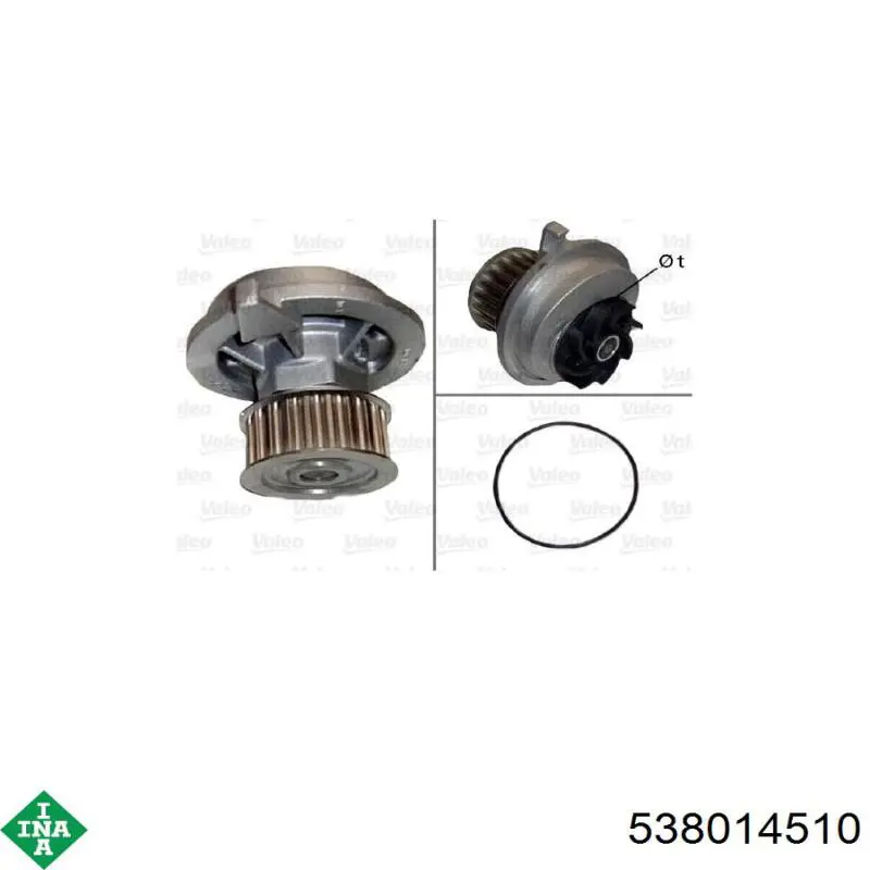 Помпа охлаждения INA 538014510 цена, от 24.46 USD