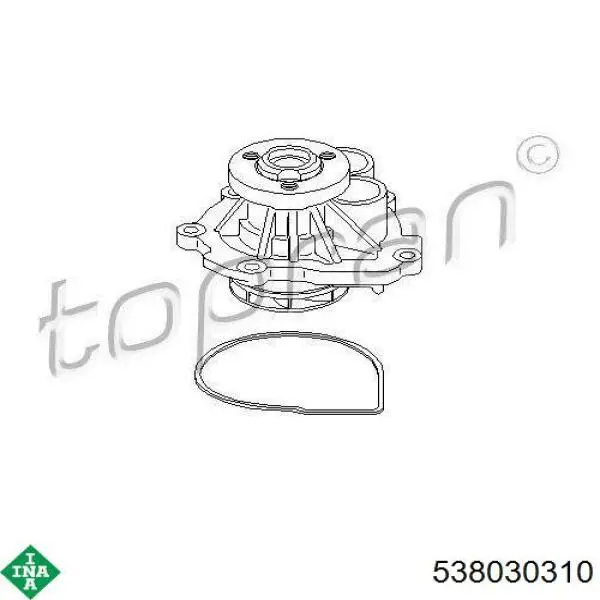 Помпа охлаждения INA 538030310 цена, от 37.22 USD