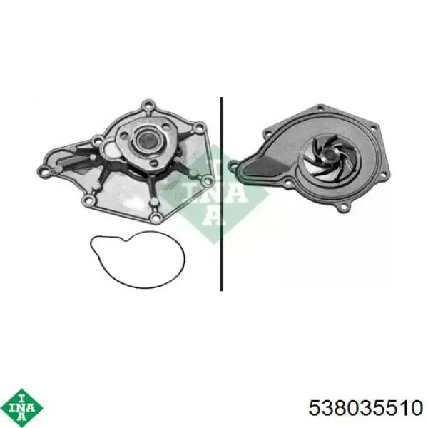 538 0355 10 INA bomba de água (bomba de esfriamento)