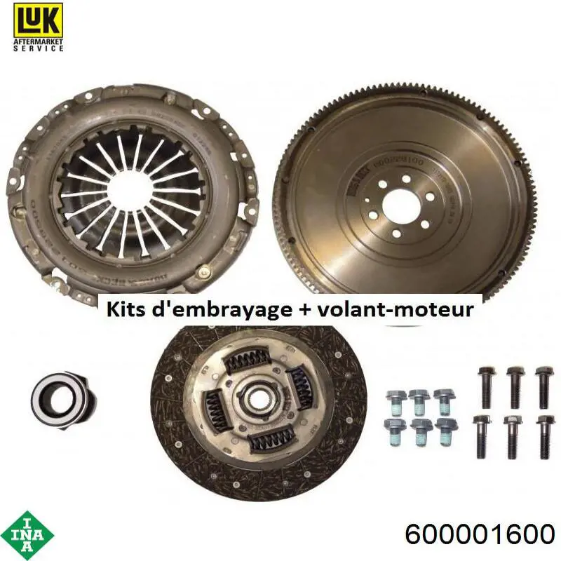 Комплект сцепления (3 части) INA 600001600 цена, от 373.74 USD