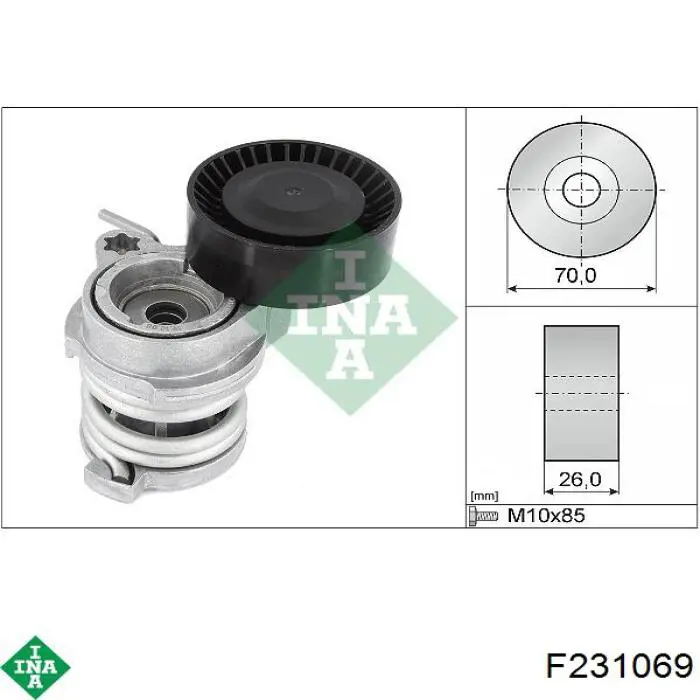 Ролик паразитный INA F231069