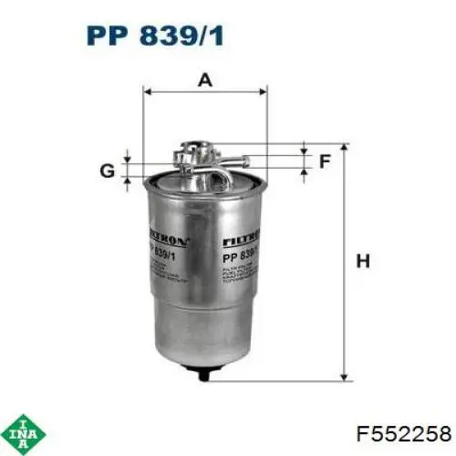  INA F552258 цена, от 5.64 USD