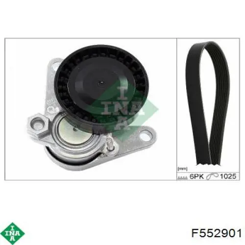 Шкив генератора F552901 INA