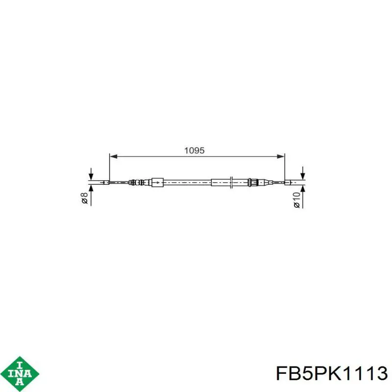 Ремень генератора FB5PK1113 INA