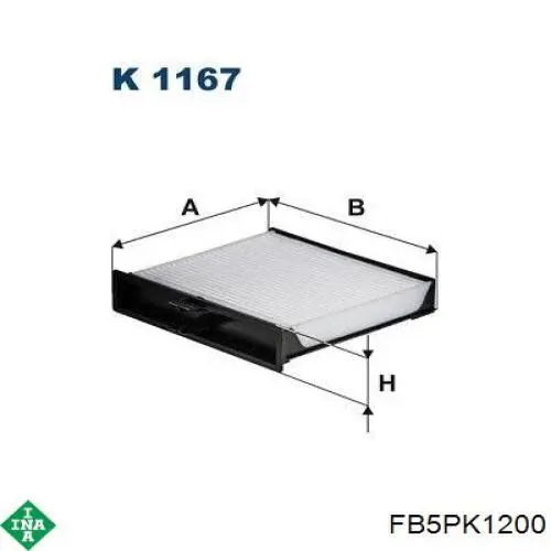 Ремень генератора FB5PK1200 INA