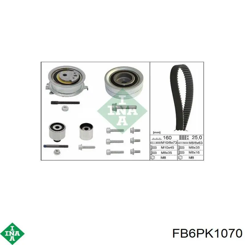Клиновый ремень INA FB6PK1070 цена, от 9.07 USD