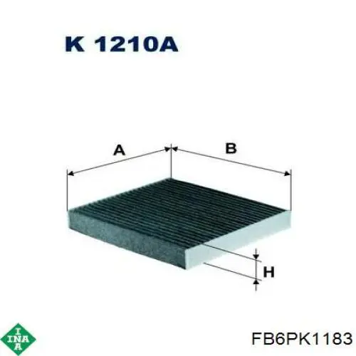 Ремень генератора FB6PK1183 INA