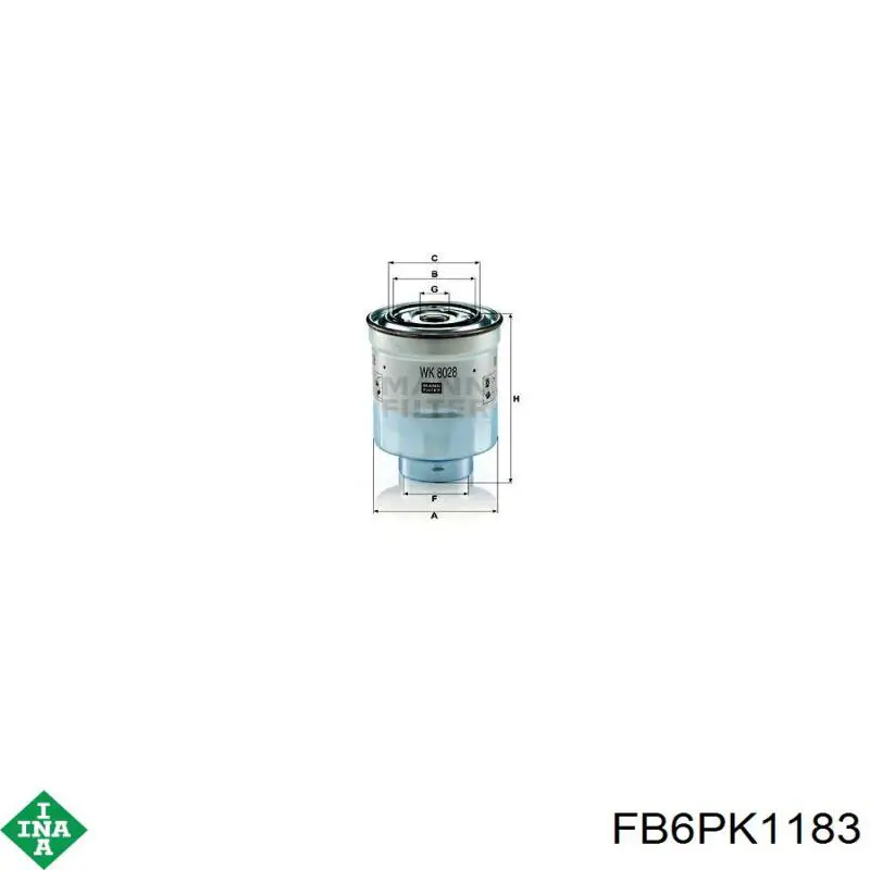 Ремень кондиционера INA FB6PK1183