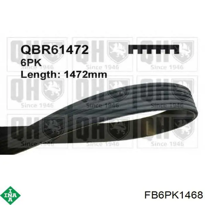 Ремень генератора FB6PK1468 INA