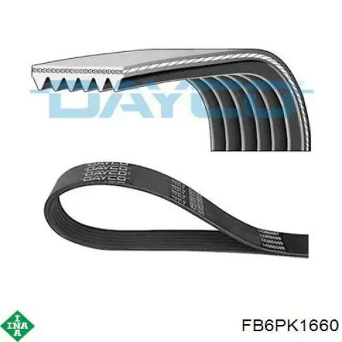 Ремень кондиционера INA FB6PK1660