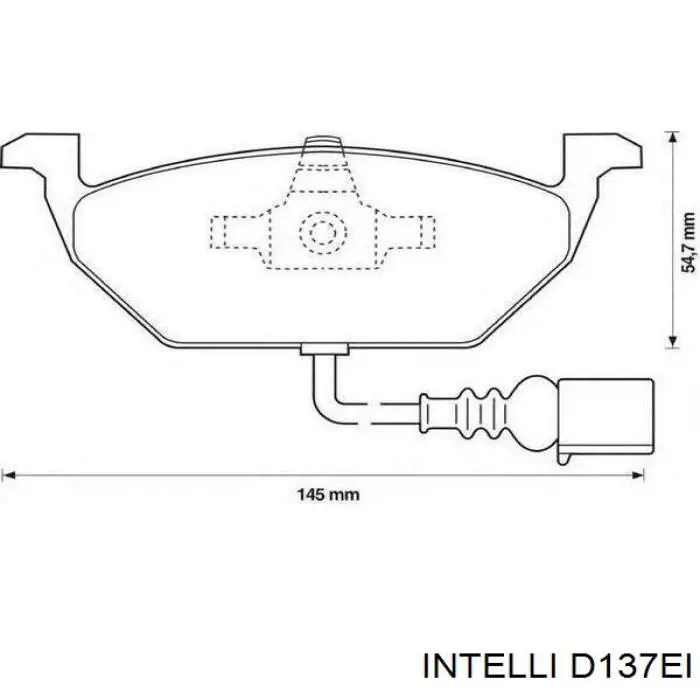 Pastillas de freno delanteras D137EI Intelli