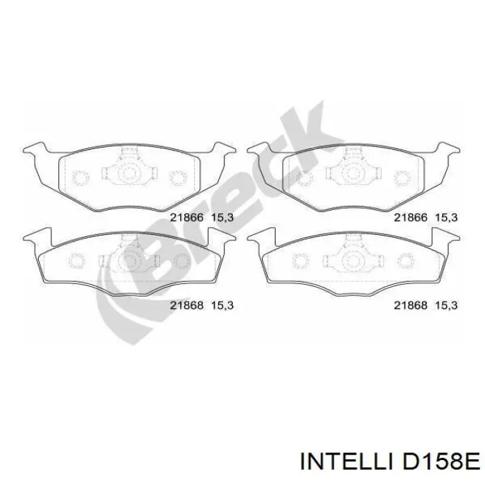 D158E Intelli Колодки передние