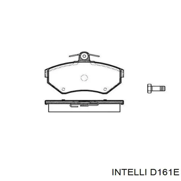 D161E Intelli колодки тормозные передние дисковые