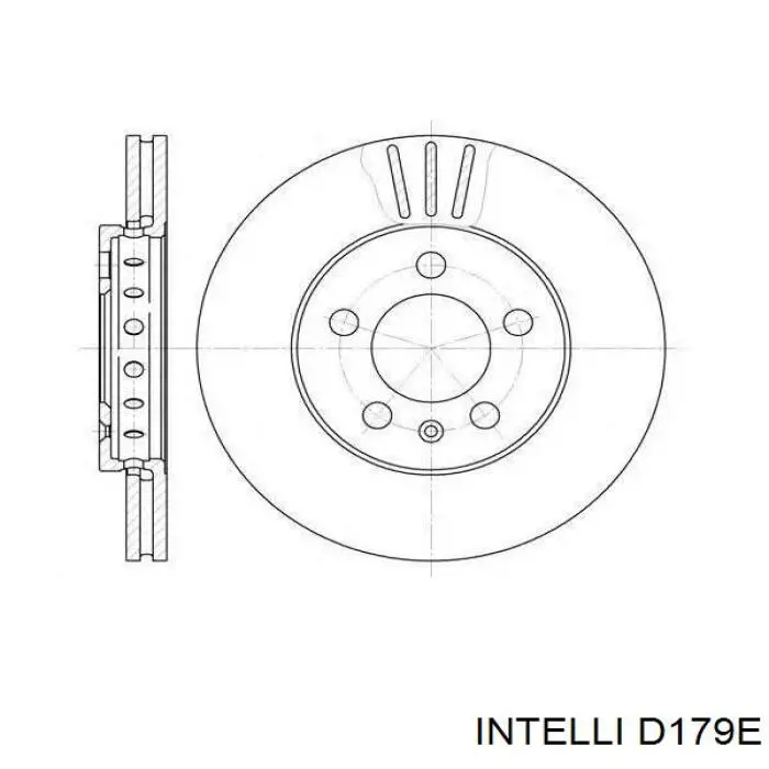 Колодки тормозные передние дисковые Intelli D179E