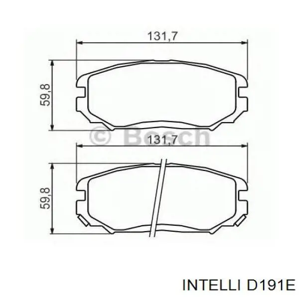 D191E Intelli Колодки передние