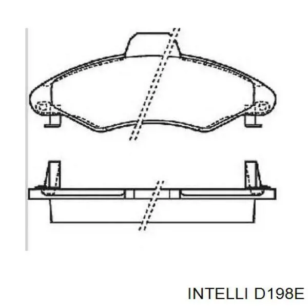 Колодки дисковые  Intelli D198E цена, от 9.84 USD
