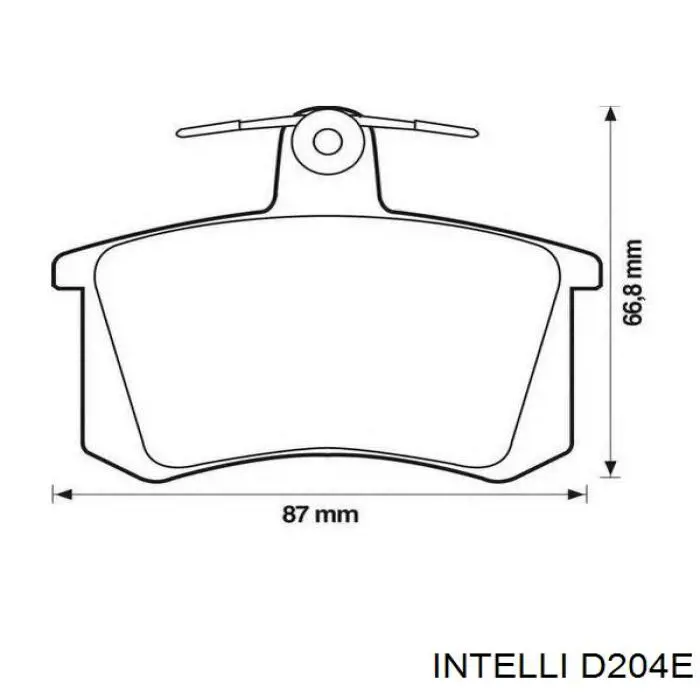 Колодки Intelli D204E цена, от 12.37 USD